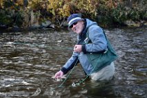 Cornelius van Klinken  Cornelius van Klinken from the Netherlands. Otava river, November 2014. Photo Jan Siman. : flyfishing, fly, fishing, Sumava, Czech Republic, muskareni